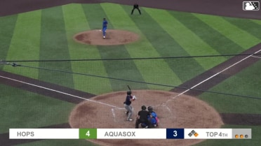 Alberto Barriga homers (5) on a fly ball to left center field. Slade Caldwell scores.
