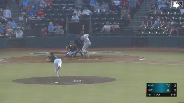 Junior Tilien singles on a fly ball to right fielder Kaden Carpenter. Parker Brosius scores. Caleb Klein to 2nd.