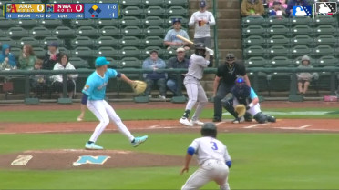 Jansel Luis homers (1) on a fly ball to center field. Angel Ortiz scores.