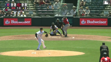 Blade Tidwell In play, run(s) to Colin Davis