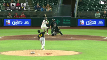 Will Brennan homers (7) on a fly ball to center field.