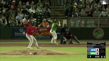 Creed Willems homers (4) on a fly ball to right center field.