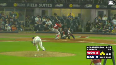 Anthony Seigler grounds out, second baseman Freddy Zamora to first baseman Brock Wilken. Nate Eaton scores. Kristian Campbell to 3rd. Mickey Gasper to 2nd.