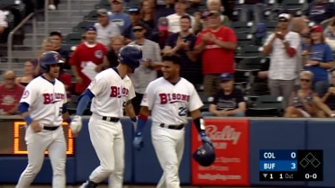 Nathan Lukes homers for a second day in a row