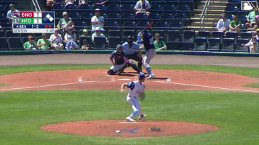 Luis Robert Jr. singles on a line drive to left fielder Mike Antico. JT Schwartz scores. Wyatt Young to 2nd.