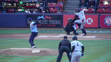Adrian Placencia homers (3) on a fly ball to left center field. Capri Ortiz scores.
