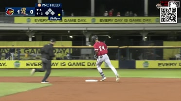 Andrew Pinckney's first Triple-A home run