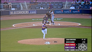 Logan Henderson strikes out the side