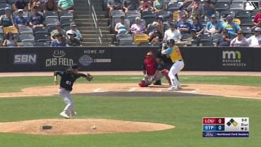 Kala'i Rosario homers (1) on a line drive to left center field. Cody Morissette scores.