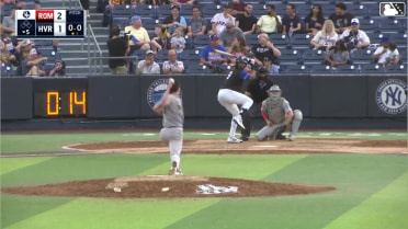 Roderick Arias homers (10) on a fly ball to center field. Camden Troyer scores.