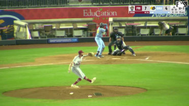 Jansel Luis homers (10) on a fly ball to right center field.