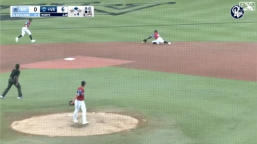 Luis Santos makes a great diving play for the out