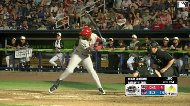Yerlin Confidan homers (1) on a fly ball to left field. Leo Balcazar scores. Ruben Ibarra scores.
