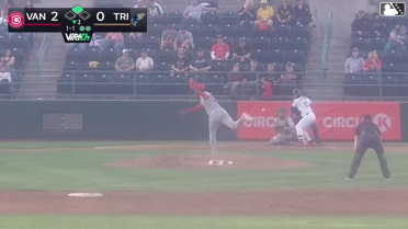 Kendrey Maduro doubles (8) on a sharp fly ball to right fielder Jean Joseph, deflected by center fielder Jake Casey. Hayden Alvarez scores.