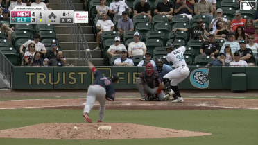 Junior Perez homers (5) on a fly ball to left field.