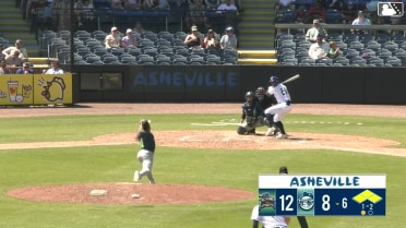 Chase Call doubles (8) on a ground ball to right fielder Maxton Martin. Ethan Frey scores. Drew Brutcher scores. Caden Powell to 3rd.