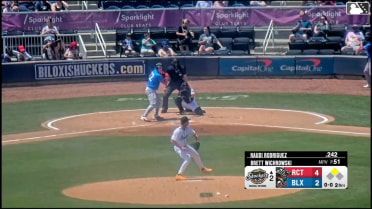 Tucker Flint doubles (6) on a sharp line drive to right fielder Damon Keith. Raudi Rodriguez scores.