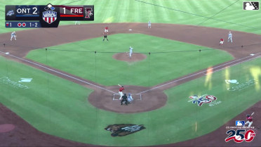 Jesus Freitez singles on a ground ball to center fielder Jaron Elkins. Wilder Dalis scores. Carlos Renzullo to 2nd.