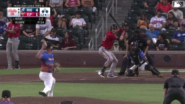 Logan Gillaspie In play, out(s) to Max Kepler