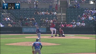 Moisés Ballesteros homers (1) on a fly ball to center field.