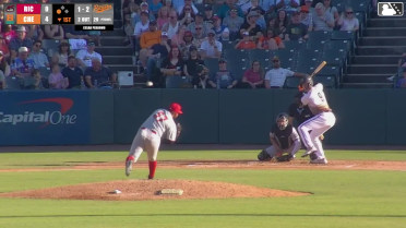 Adam Retzbach singles on a line drive to left fielder Jack Payton. Tavian Josenberger scores.