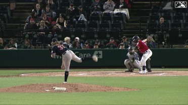 Joey Estes collects his 5th strikeout of the game