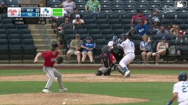 Sean McLain homers (4) on a fly ball to center field. Kyle Nevin scores. Kole Myers scores.