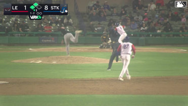 Myles Naylor singles on a line drive to center fielder Ryan Wideman. Daniel Bucciero scores. Bobby Blandford to 3rd.