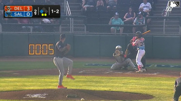 Justin Barry singles on a line drive to left fielder Félix Amparo. Louis Andujar scores.