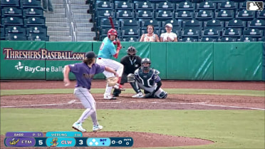 Will Vierling homers (8) on a fly ball to right center field.