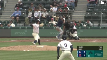 Josh Smith homers (2) on a fly ball to right center field.