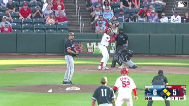 Trey Paige homers (1) on a fly ball to left field. Ryan Campos scores. Travis Honeyman scores.