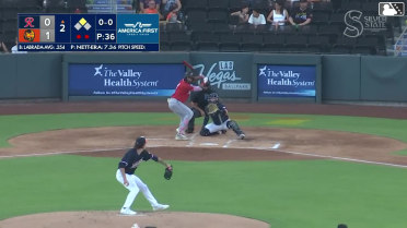 Victor Labrada triples (2) on a line drive to center fielder Cade Marlowe. Spencer Packard scores.