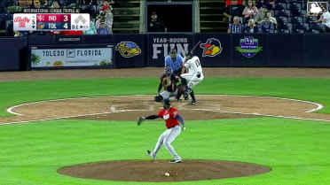 Corey Julks homers (16) on a fly ball to left center field.