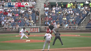 Ethan Petry singles on a soft line drive to left fielder Matt Fraizer. Johnathon Thomas scores. Branden Boissiere to 3rd. Kervin Pichardo to 2nd.