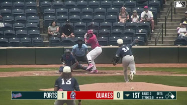 Kendrey Maduro singles on a line drive to center fielder Max Durrington. Hayden Alvarez scores. Kevyn Castillo scores.