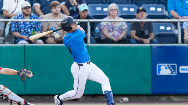 Luis Suisbel homers (13) on a fly ball to right field.
