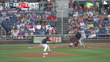 Jacob Reimer doubles (15) on a fly ball to center fielder Will Turner. Jefferson Rojas scores.