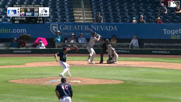 Yilber Díaz In play, run(s) to Ryan Nicholson