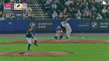 Davis Schneider homers (4) on a fly ball to left field. Josh Kasevich scores.