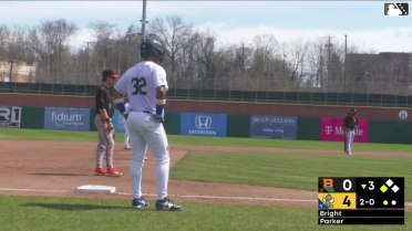 Trace Bright In play, run(s) to Aaron Parker