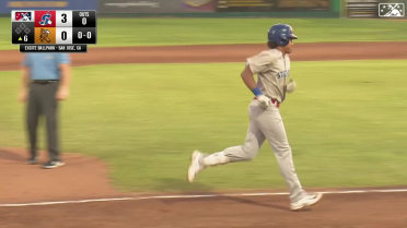 Myles Naylor hits towering home run to center field