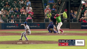 Will Banfield homers (8) on a line drive to left field.