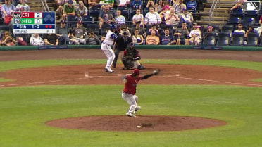 GJ Hill homers (14) on a fly ball to right center field.