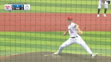 Trent Farquhar triples (1) on a ground ball to right fielder Owen Carey.