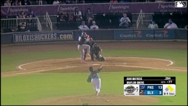 Juan Matheus homers (7) on a fly ball to right center field. Emaarion Boyd scores. Brendan Jones scores.