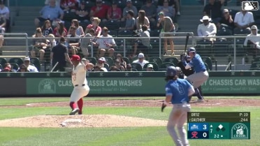 Austin Gauthier homers (5) on a fly ball to left field. Ryan Fitzgerald scores.