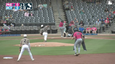 Juan Matheus singles on a ground ball to center fielder David Calabrese. Jay Beshears scores. Cristian Hernández to 2nd.