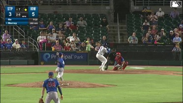 BJ Murray homers (14) on a fly ball to right center field. Jordan Nwogu scores.