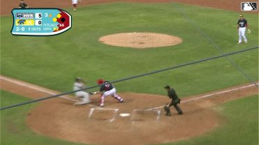 Leandro Pineda's great throw to home plate